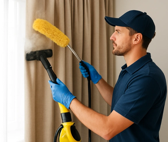 Trusted residential curtain cleaning technician Matty Curtain Cleaning eschol-park-nsw QLD